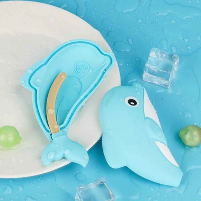 Moule en silicone dauphin – Bac à glaçons réutilisable de qualité alimentaire sans BPA avec une forme de dauphin mignon – Moules en silicone souples et antiadhésifs pour la glace, le chocolat, les bonbons, la gelée, les fêtes d'enfants et les gâteries sur le thème de l'océan