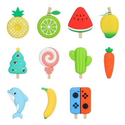 Tâche de glaçons de qualité alimentaire sans BPA réutilisable avec des formes mignonnes de fruits et d'animaux pour le chocolat, les bonbons, la gelée, la résine, le savon et plus encore