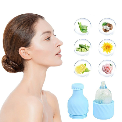Rouleau de glace en silicone pour le visage Outil de thérapie par le froid réutilisable pour soulager les ballonnements, l'acné et les rougeurs Masseur facial sans BPA, support OEM