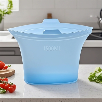 Un bon prix. Sacs de stockage de nourriture en silicone écologiques et durables avec joints hermétiques, résistance à la chaleur et nettoyage facile      Idéal pour stocker des collations, des restes, la marinade, l'utilisation de voyage,Et vous aider à économiser en ligne