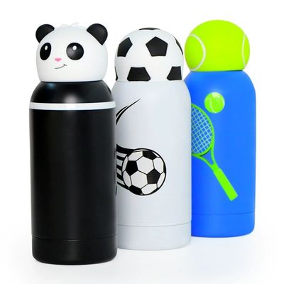 Un bon prix.  Cartoon Kids Bestie Bottle Insulated Stainless Steel Water Bottle With Detachable Soft Head Fun Drinking For Kids, Flexible Reusable Straw 16 Ounce en ligne