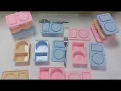 Récipients de collations réutilisables en silicone avec couvercle